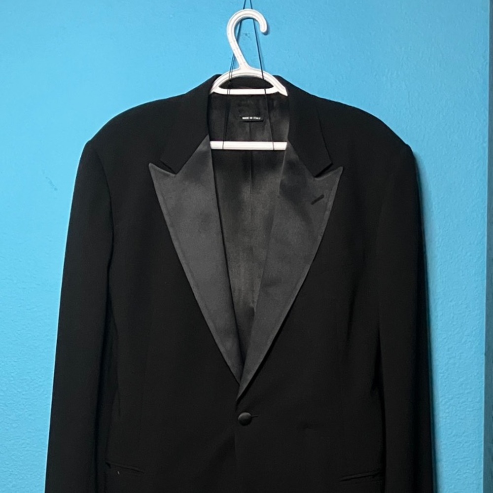 Giorgio Armani Black Tuxedo Jacket Set